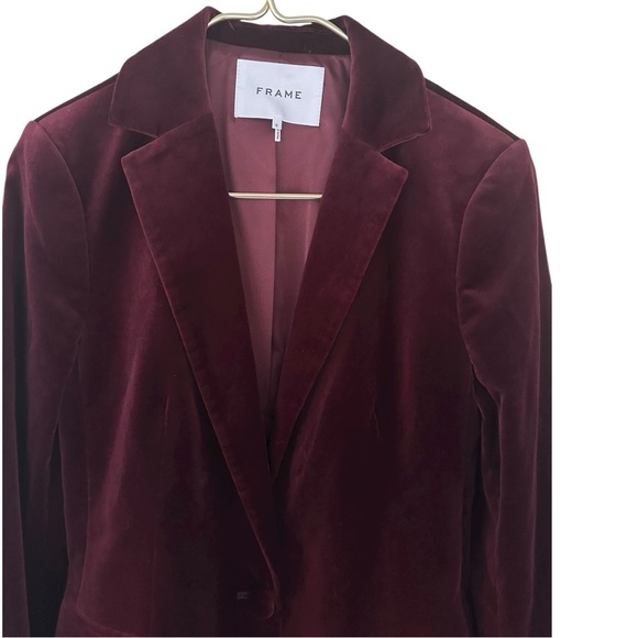 Frame • Velvet Classic Blazer Pinot - Picture 3 of 16